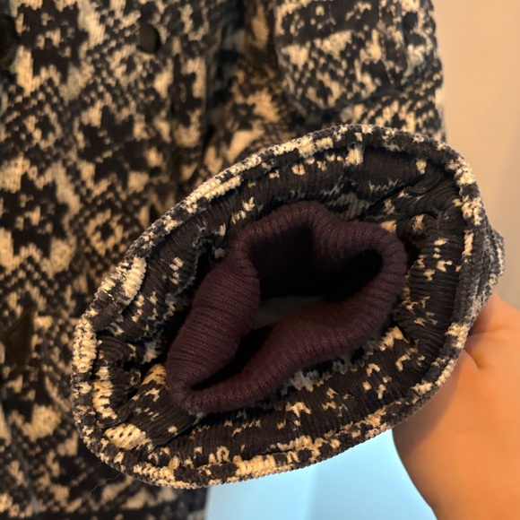 Denim & Supply Ralph Lauren Black and Cream Puffer Coat - Picture 7 of 11